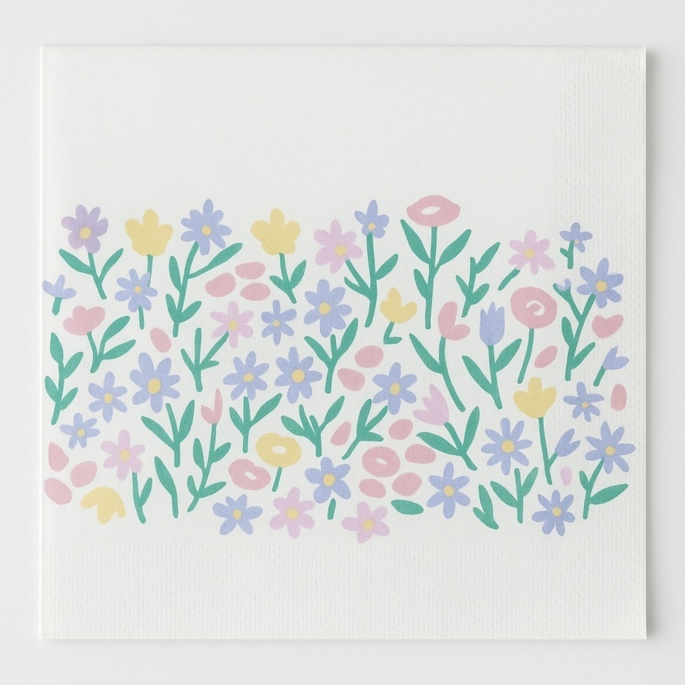 Spritz 30ct Spring Floral Lunch Napkins